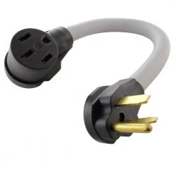 1.5 ft. 6/3 STW EV Charging Adapter NEMA 6-50P 50 Amp Welder Plug to 50 Amp Electric Vehicle Adapter Cord for Tesla by AC WORKS