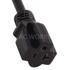 AC Connector 1 ft. 12 AWG 15 Amp to 20 Amp Plug Adapter Cord NEMA 5-15P to 5-15/20R (20 Amp T-Blade) by AC WORKS 11 AC Connector 1 ft. 12 AWG 15 Amp to 20 Amp Plug Adapter Cord NEMA 5-15P to 5-15/20R (20 Amp T-Blade) by AC WORKS -AC WORKS Shop ac works outlet adapters converters s515520 012 1f 1000