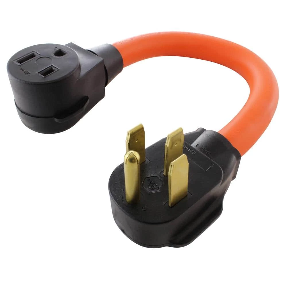 AC Connectors 1.5 ft. 50 Amp RV/ Range/ Generator 14-50 Plug to 6-50R 50A 250V Welder Adapter by AC WORKS 3 AC Connectors 1.5 ft. 50 Amp RV/ Range/ Generator 14-50 Plug to 6-50R 50A 250V Welder Adapter by AC WORKS