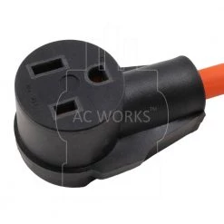 AC Connectors 1.5 ft. 10/3 30 Amp 125-Volt L5-30P Generator Locking Plug to 6-50R 50 Amp Welder Adapter by AC WORKS -AC WORKS Shop ac works outlet adapters converters wdl530650 018 1f 1000