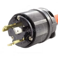 AC Connectors 1.5 ft. 10/3 30 Amp 125-Volt L5-30P Generator Locking Plug to 6-50R 50 Amp Welder Adapter by AC WORKS -AC WORKS Shop ac works outlet adapters converters wdl530650 018 4f 1000