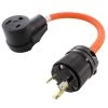 AC Connectors 1.5 ft. 10/3 30 Amp 125-Volt L5-30P Generator Locking Plug to 6-50R 50 Amp Welder Adapter by AC WORKS 2 AC Connectors 1.5 ft. 10/3 30 Amp 125-Volt L5-30P Generator Locking Plug to 6-50R 50 Amp Welder Adapter by AC WORKS -AC WORKS Shop ac works outlet adapters converters wdl530650 018 64 1000