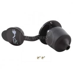 15-Amp Locking 250-Volt NEMA 6-15P Flanged Power Input Inlet with Weather Cover by AC WORKS -AC WORKS Shop ac works power inlets asin615p wc 1f 1000