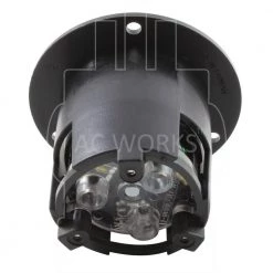 20 Amp Locking 3-Prong 125-Volt NEMA L5-20P Flanged Power Input Inlet by AC WORKS -AC WORKS Shop ac works power inlets asinl520p 1f 1000