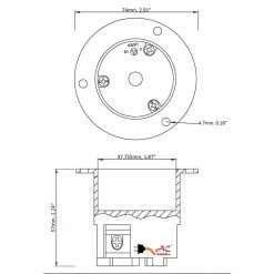 20 Amp Locking 3-Prong 250-Volt NEMA L6-20P Flanged Power Input Inlet by AC WORKS -AC WORKS Shop ac works power inlets asinl620p 44 1000