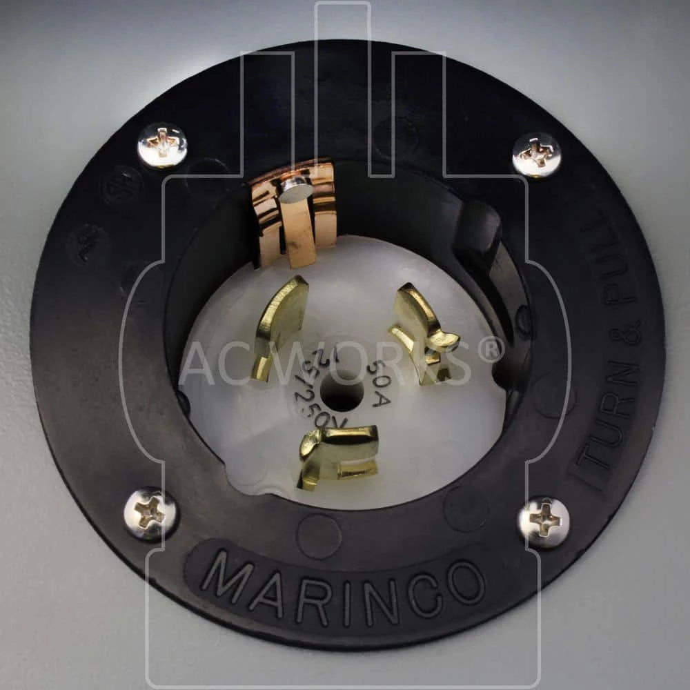 50 Amp 125-Volt/250-Volt Locking 4-Wire CS6375/SS2-50 Heavy-Duty Transfer Switch Inlet Box by AC WORKS 4 50 Amp 125-Volt/250-Volt Locking 4-Wire CS6375/SS2-50 Heavy-Duty Transfer Switch Inlet Box by AC WORKS - Image 3