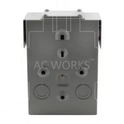 20 Amp Locking 4-Prong L14-20 Metal Heavy-Duty Generator Transfer Switch Inlet Box by AC WORKS -AC WORKS Shop ac works power inlets asl1420pbx d 4f 1000
