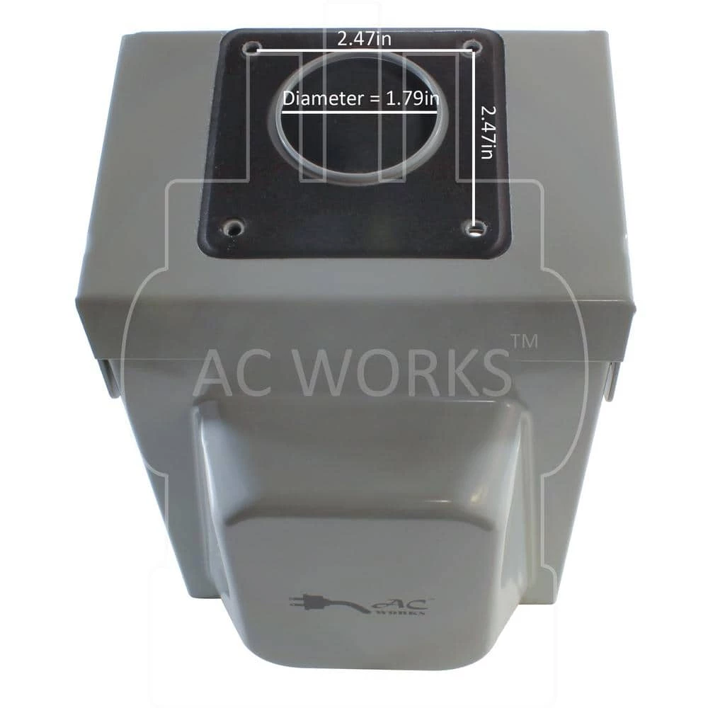 30 Amp 125-Volt Locking 3-Prong L5-30 Heavy-Duty Generator Transfer Switch Inlet Box by AC WORKS 8 30 Amp 125-Volt Locking 3-Prong L5-30 Heavy-Duty Generator Transfer Switch Inlet Box by AC WORKS - Image 6
