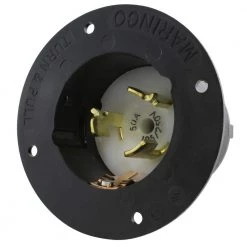 50 Amp 125-Volt/250-Volt Power Input Inlet Assembly by AC WORKS