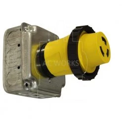AC Connectors RV Generator Adapter 20 Amp 4-Prong Plug to 30 Amp RV/Marine Detachable Inlet by AC WORKS -AC WORKS Shop ac works power inlets rvl1420m30 31 1000