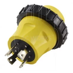 AC Connectors RV Marine Generator Adapter 30 Amp 4-Prong Generator Plug to 30 Amp RV/Marine Detachable Inlet by AC WORKS -AC WORKS Shop ac works power inlets rvl1430m30 4f 1000