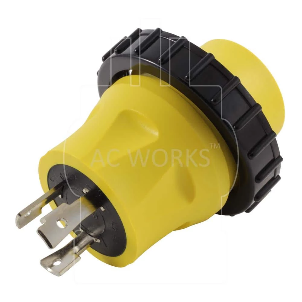 AC Connectors RV/Marine Adapter 30 Amp 3-Prong Locking Plug to 30 Amp RV/Marine L5-30R Detachable Inlet by AC WORKS 5 AC Connectors RV/Marine Adapter 30 Amp 3-Prong Locking Plug to 30 Amp RV/Marine L5-30R Detachable Inlet by AC WORKS - Image 3