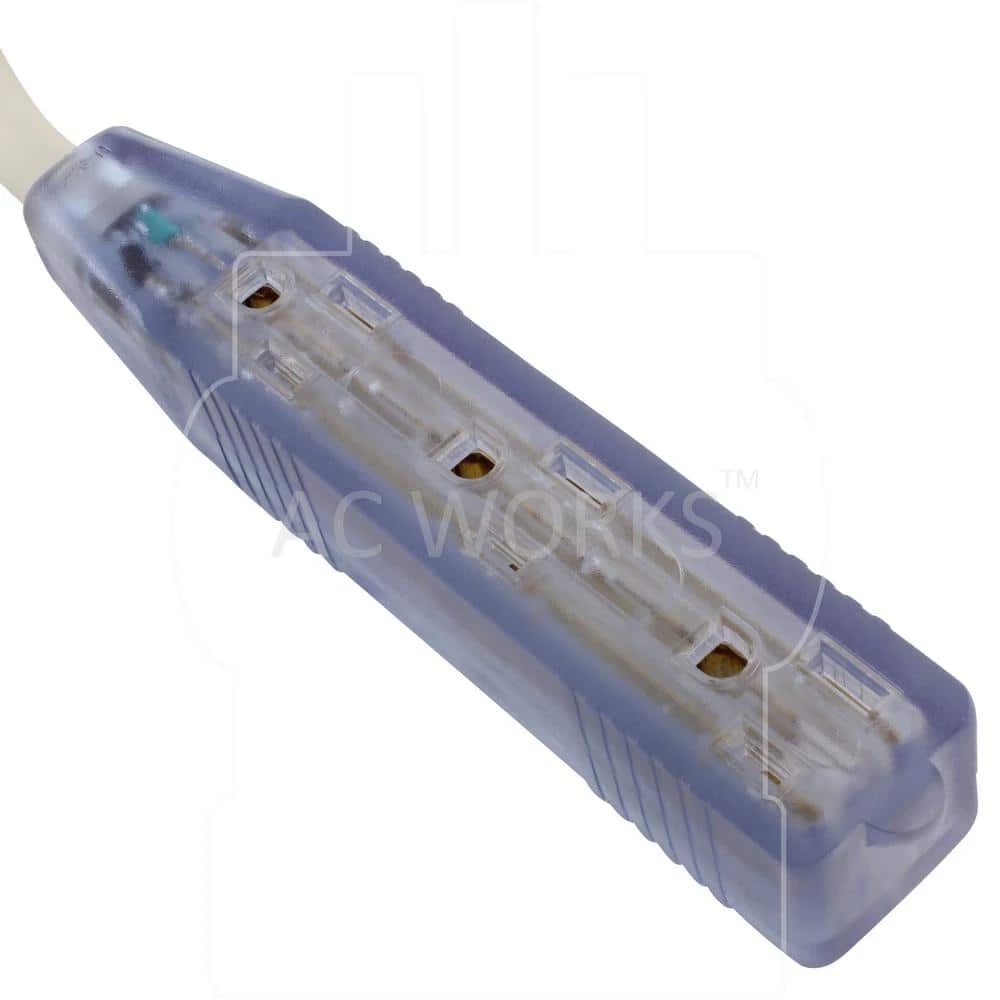 5 ft. 15-Amp 12/3 Heavy Duty Tri-Outlet Power Strip Cord with Power Indicator by AC WORKS 6 5 ft. 15-Amp 12/3 Heavy Duty Tri-Outlet Power Strip Cord with Power Indicator by AC WORKS - Image 4