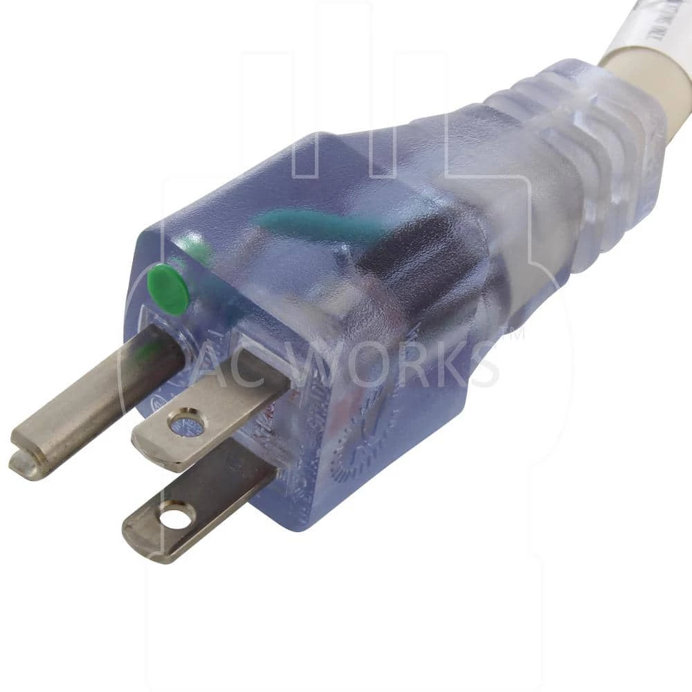 5 ft. 15-Amp 12/3 Heavy Duty Tri-Outlet Power Strip Cord with Power Indicator by AC WORKS 5 5 ft. 15-Amp 12/3 Heavy Duty Tri-Outlet Power Strip Cord with Power Indicator by AC WORKS - Image 3