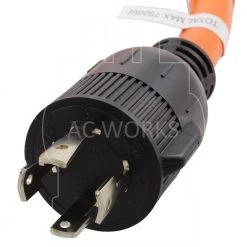 AC Connectors 1.5 ft. 10/4 Generator L14-30P 30 Amp 4-Prong Plug to 50 Amp RV/Marine Detachable Inlet Adapter by AC WORKS -AC WORKS Shop ac works rv marine cords l1430m50 018 4f 1000