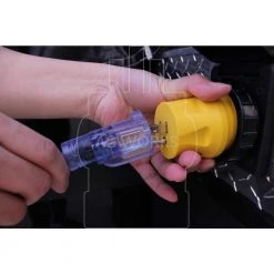 RV/Marine Adapter Regular Household 15 Amp Plug to 50 Amp RV/Marine Locking Female Connector by AC WORKS -AC WORKS Shop ac works rv marine cords rv515ss2 31 1000