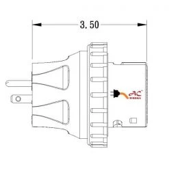 RV/Marine Adapter Regular Household 15 Amp Plug to 50 Amp RV/Marine Locking Female Connector by AC WORKS -AC WORKS Shop ac works rv marine cords rv515ss2 44 1000