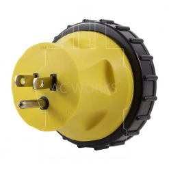 RV/Marine Adapter Regular Household 15 Amp Plug to 50 Amp RV/Marine Locking Female Connector by AC WORKS -AC WORKS Shop ac works rv marine cords rv515ss2 4f 1000
