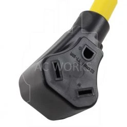 AC Connectors 1.5 ft. 10/3 L14-30P 30 Amp 4-Prong Locking Plug to 30 Amp RV Generator Adapter by AC WORKS 10 AC Connectors 1.5 ft. 10/3 L14-30P 30 Amp 4-Prong Locking Plug to 30 Amp RV Generator Adapter by AC WORKS -AC WORKS Shop ac works rv marine cords rvl1430tt 018 1f 1000