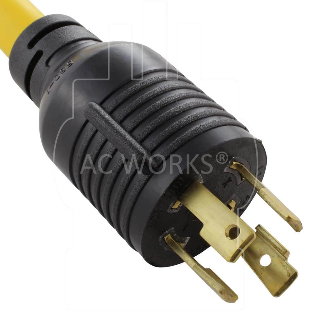AC Connectors 1.5 ft. 10/3 L14-30P 30 Amp 4-Prong Locking Plug to 30 Amp RV Generator Adapter by AC WORKS 5 AC Connectors 1.5 ft. 10/3 L14-30P 30 Amp 4-Prong Locking Plug to 30 Amp RV Generator Adapter by AC WORKS - Image 3