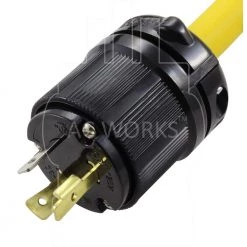 AC Connectors 1.5 ft. 10/3 L5-20P 20 Amp 3-Prong Locking Plug to 30 Amp RV Generator Adapter by AC WORKS 9 AC Connectors 1.5 ft. 10/3 L5-20P 20 Amp 3-Prong Locking Plug to 30 Amp RV Generator Adapter by AC WORKS -AC WORKS Shop ac works rv marine cords rvl520tt 018 4f 1000