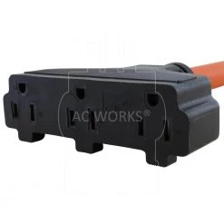 1.5 ft. 10/3 STW 30 Amp TT-30P RV/ Travel Trailer Plug to Tri-Outlets Household Sockets by AC WORKS -AC WORKS Shop ac works rv marine cords tt30w515 018 1f 1000