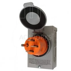 Transfer Switch/Temp Power Adapter 14-50 Generator 50 Amp Straight Blade Plug to CS6364 50 Amp Locking Female Connector by AC WORKS 11 Transfer Switch/Temp Power Adapter 14-50 Generator 50 Amp Straight Blade Plug to CS6364 50 Amp Locking Female Connector by AC WORKS -AC WORKS Shop ac works transfer switch accessories adte1450 31 1000