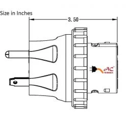 Transfer Switch/Temp Power Adapter RV 30 Amp Plug to CS6364 50 Amp Locking Female Connector by AC WORKS 12 Transfer Switch/Temp Power Adapter RV 30 Amp Plug to CS6364 50 Amp Locking Female Connector by AC WORKS -AC WORKS Shop ac works transfer switch accessories adtett 44 1000