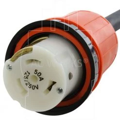 75 ft. Generator L14-30P 30 Amp 4-Prong Plug to 50 Amp RV/Marine Power Inlet Adapter Cord by AC WORKS -AC WORKS Shop ac works transfer switch accessories l1430m50 075e 1f 1000