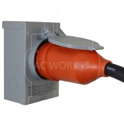 10 ft. Temp Power L14-20P 20 Amp 4-Prong Locking Plug to CS6364 50 Amp Connector by AC WORKS -AC WORKS Shop ac works transfer switch accessories tel1420 010e 44 1000