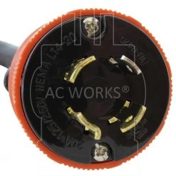 25 ft. Temp Power L14-20P 20 Amp 4-Prong Locking Plug to CS6364 50 Amp Connector by AC WORKS 10 25 ft. Temp Power L14-20P 20 Amp 4-Prong Locking Plug to CS6364 50 Amp Connector by AC WORKS -AC WORKS Shop ac works transfer switch accessories tel1420 025e 4f 1000