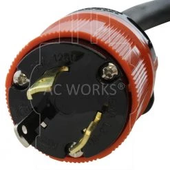 25 ft. Temp Power L5-30P 30 Amp 3-Prong Locking Plug to CS6364 50 Amp Connector by AC WORKS -AC WORKS Shop ac works transfer switch accessories tel530 025 4f 1000