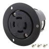 30 Amp 125/250-Volt NEMA L14-30R Flanged Mounting Locking Industrial Grade Outlet Receptacle by AC WORKS