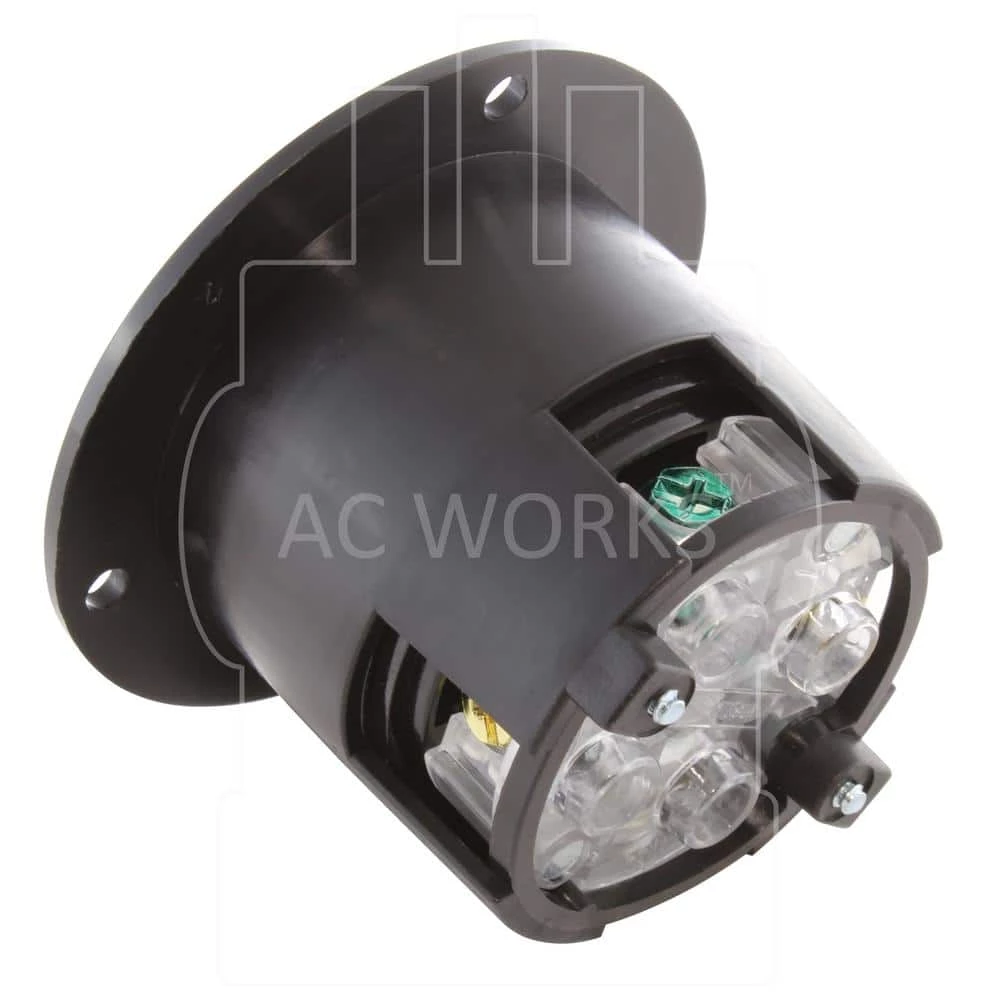 20 Amp 250-Volt 3-Phase Flanged Outlet UL and C-UL Listed by AC WORKS 6 20 Amp 250-Volt 3-Phase Flanged Outlet UL and C-UL Listed by AC WORKS - Image 4