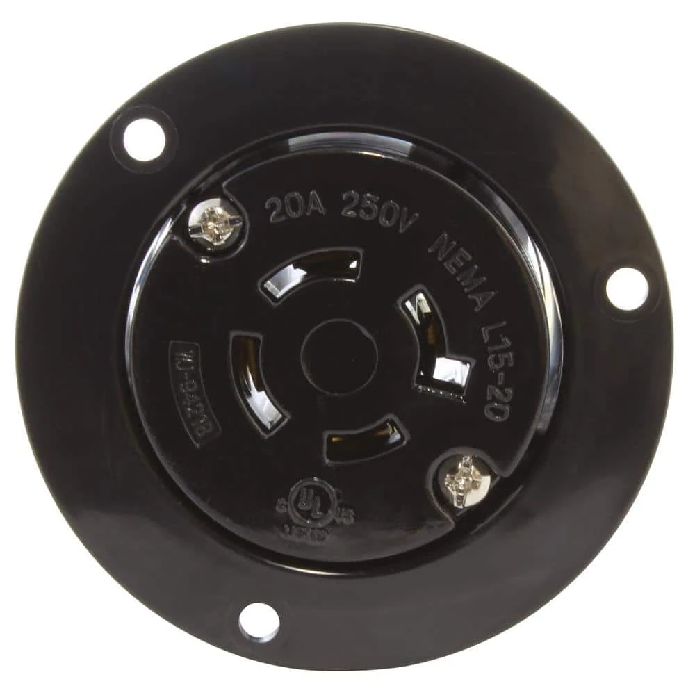 20 Amp 250-Volt 3-Phase Flanged Outlet UL and C-UL Listed by AC WORKS 5 20 Amp 250-Volt 3-Phase Flanged Outlet UL and C-UL Listed by AC WORKS - Image 3