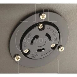 20 Amp 250-Volt NEMA L6-20R Flanged Mounting Locking Industrial Grade Outlet Receptacle by AC WORKS -AC WORKS Shop black ac works electrical outlets receptacles asoul620r 31 1000