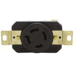 20 Amp 480-Volt 3-Phase Nema L16-20R Flush Mount Locking Industrial Grade Outlet by AC WORKS 9 20 Amp 480-Volt 3-Phase Nema L16-20R Flush Mount Locking Industrial Grade Outlet by AC WORKS -AC WORKS Shop black ac works electrical outlets receptacles fml1620r 4f 1000