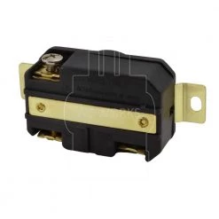 20-Amp 125-Volt NEMA L5-20R Flush Mounting Locking Industrial Grade Receptacle by AC WORKS -AC WORKS Shop black ac works electrical outlets receptacles fml520r 4f 1000