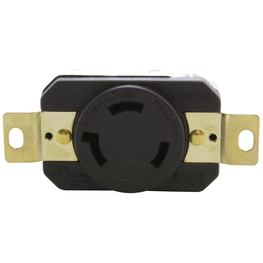 30A, 277V, Single NEMA L7-30R Flush Mounting Locking Industrial Grade Receptacle by AC WORKS 5 30A, 277V, Single NEMA L7-30R Flush Mounting Locking Industrial Grade Receptacle by AC WORKS - Image 3