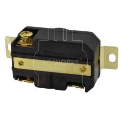 20 Amp 480-Volt Nema L8-20R Flush Mount Locking Industrial Grade Outlet by AC WORKS 10 20 Amp 480-Volt Nema L8-20R Flush Mount Locking Industrial Grade Outlet by AC WORKS -AC WORKS Shop black ac works electrical outlets receptacles fml820r 1f 1000