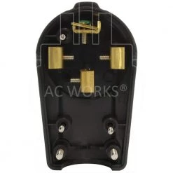 50 Amp NEMA 14-50P DIY Assembly Plug by AC WORKS -AC WORKS Shop black ac works electrical plugs connectors as1450p fa 1000