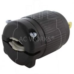 NEMA 15 Amp 125-Volt Straight-Blade Plug with UL C-UL Approval by AC WORKS -AC WORKS Shop black ac works electrical plugs connectors as515p bk 44 1000