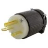 NEMA 6-15P 15 Amp 250-Volt Straight-Blade Plug with UL, C-UL Approval by AC WORKS -AC WORKS Shop black ac works electrical plugs connectors as615p d 64 1000