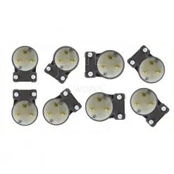 15 Amp 250-Volt NEMA 6-15P 3-Prong All Angles Elbow Industrial Grade Male Plug by AC WORKS -AC WORKS Shop black ac works electrical plugs connectors ase615p 76 1000