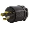 NEMA 30 Amp 125/250-Volt 4-Prong Locking Male Plug With UL C-UL Approval by AC WORKS -AC WORKS Shop black ac works electrical plugs connectors asl1430p bk 64 1000