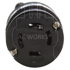 NEMA 30 Amp 125/250-Volt 4-Prong Locking Female Connector with UL C-UL Listing by AC WORKS 10 NEMA 30 Amp 125/250-Volt 4-Prong Locking Female Connector with UL C-UL Listing by AC WORKS -AC WORKS Shop black ac works electrical plugs connectors asl1430r bk 4f 1000