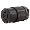 NEMA 20 Amp 250-Volt 3-Phase 4-Prong Locking Female Connector with UL C-UL by AC WORKS -AC WORKS Shop black ac works electrical plugs connectors asl1520r bk 64 1000