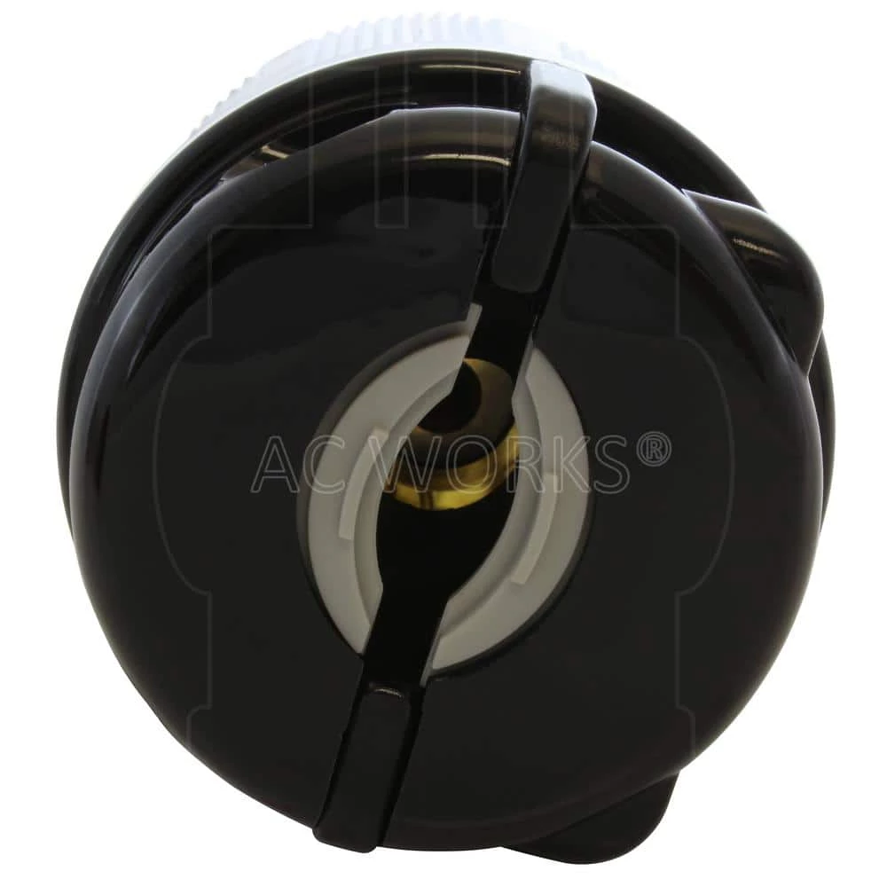 NEMA L22-30P 30A 3-Phase Y 277-Volt/480-Volt 5-Prong Locking Male Plug in Black with UL, C-UL Approval by AC WORKS 5 NEMA L22-30P 30A 3-Phase Y 277-Volt/480-Volt 5-Prong Locking Male Plug in Black with UL, C-UL Approval by AC WORKS - Image 3