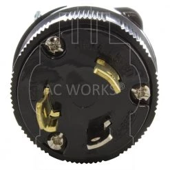 NEMA 30 Amp 125-Volt 3 Prong Locking Male Plug With UL C-UL Approval by AC WORKS 10 NEMA 30 Amp 125-Volt 3 Prong Locking Male Plug With UL C-UL Approval by AC WORKS -AC WORKS Shop black ac works electrical plugs connectors asl530p bk 4f 1000