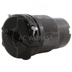 NEMA 30 Amp 125-Volt 3-Prong Locking Female Connector with UL C-UL Approval by AC WORKS 11 NEMA 30 Amp 125-Volt 3-Prong Locking Female Connector with UL C-UL Approval by AC WORKS -AC WORKS Shop black ac works electrical plugs connectors asl530r bk 1f 1000